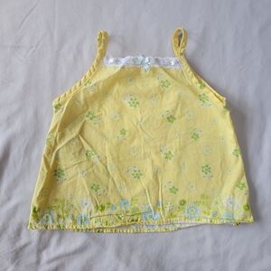 Vintage Wonderkids Yellow Floral Camisole for Kids